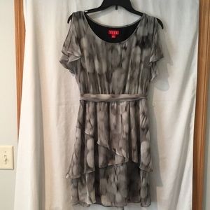 Elle fun layered tie-dyed lined dress Size Small